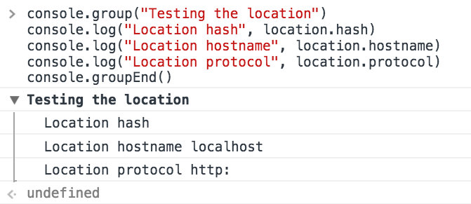 Logging groups